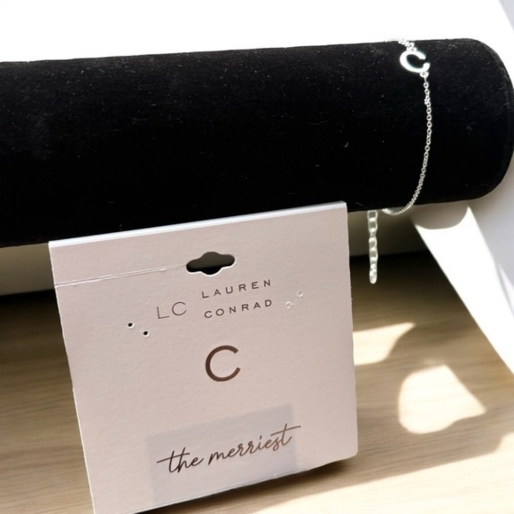 3/$25 LC Lauren Conrad Silver Letter Initial C Bracelet